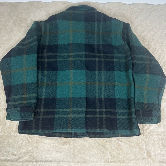 VTG 1950-60s Pure Virgin Wool Pendleton Plaid Coat No Sz Tag See Pics *flaws - Picture 2 of 9